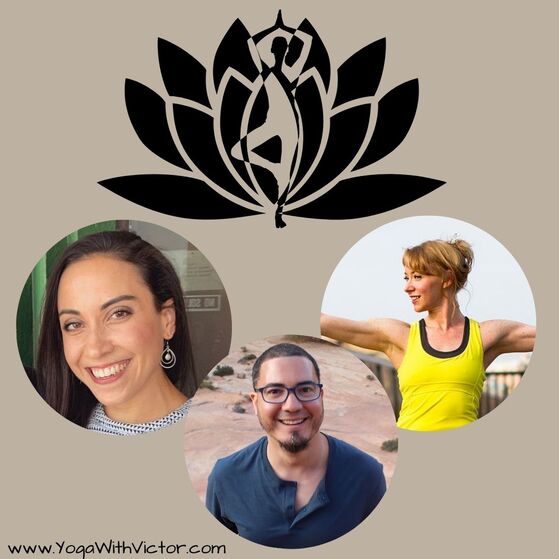 Erin Giordano, Victor Cotto, Karen Hyland Yoga HIIT fitness platform Zoom.us Hot Vinyasa NYC Power Flow