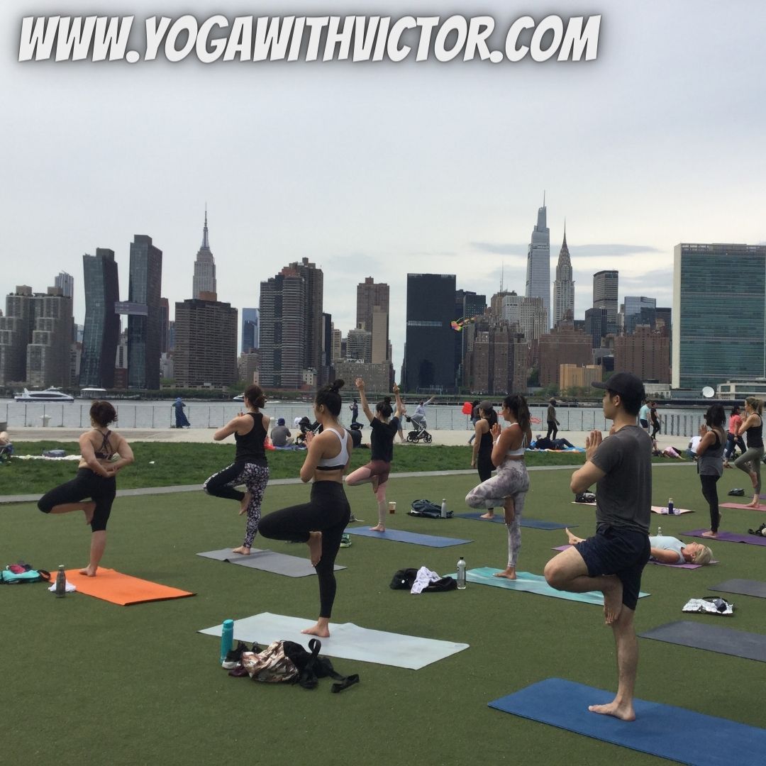 Victor Cotto Vicyasa™ Outdoor Yoga Classes Long Island City NYC Park Hunters Point Brooklyn Queens Power Flow Summer TimeoutNY 2021 Outdoor Fitness Fun
