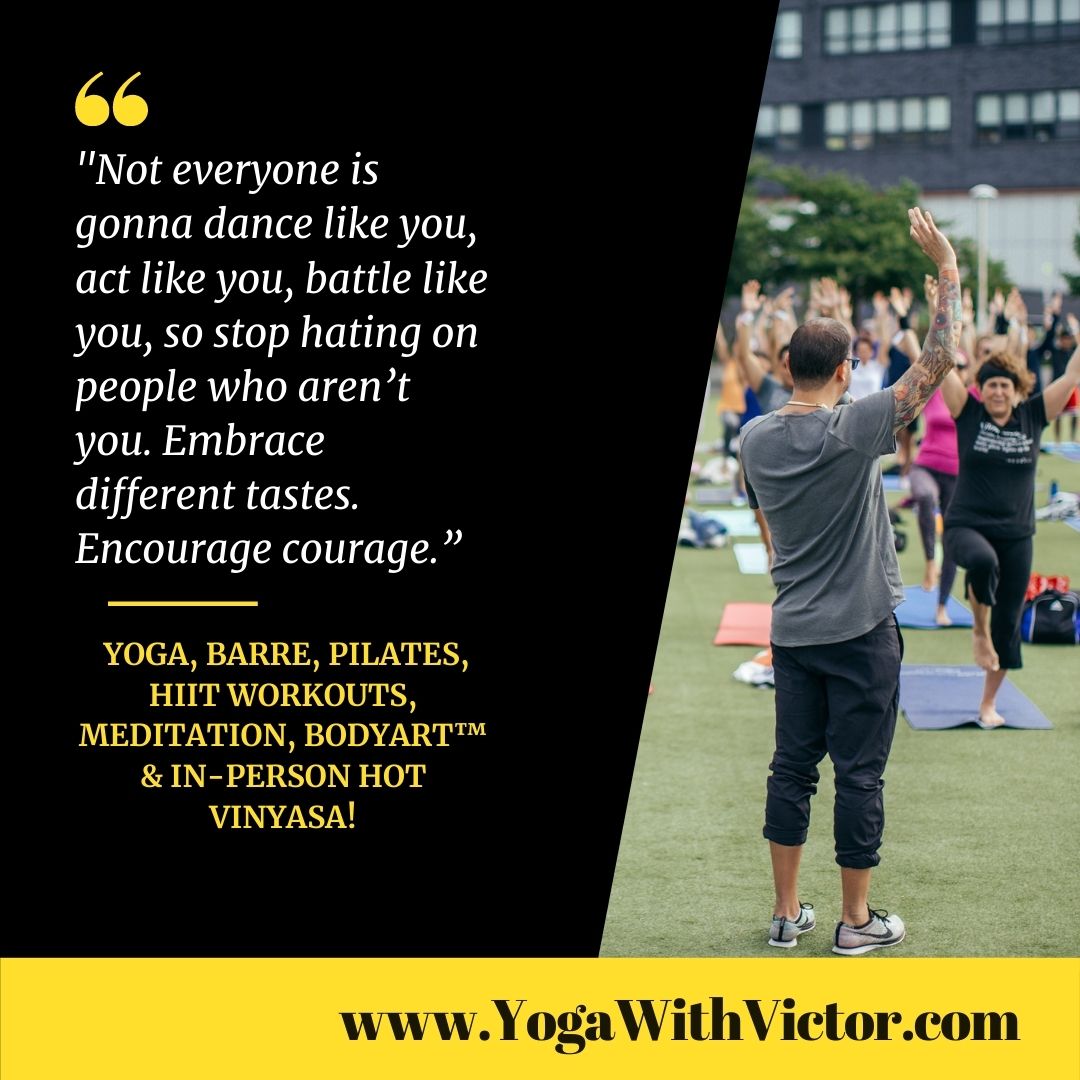 Vicyasa™ Victor Cotto MIND BODY Virtual platform - Pilates, Yoga, Meditation, BARRE, HIIT, bodyArt™, HOT VINYASA. Lululemon PARK NYC Classes 